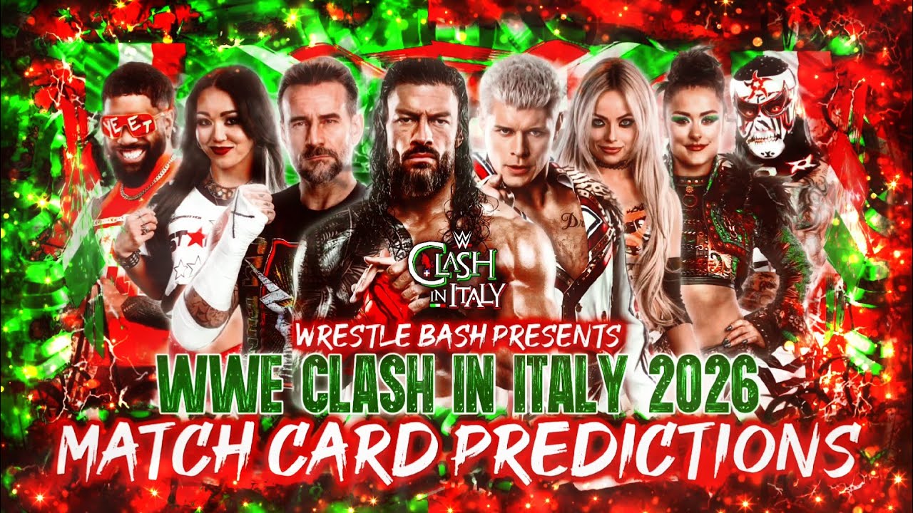 Прогнозы на матчи WWE Clash в Италии 2026 (апрельское издание)