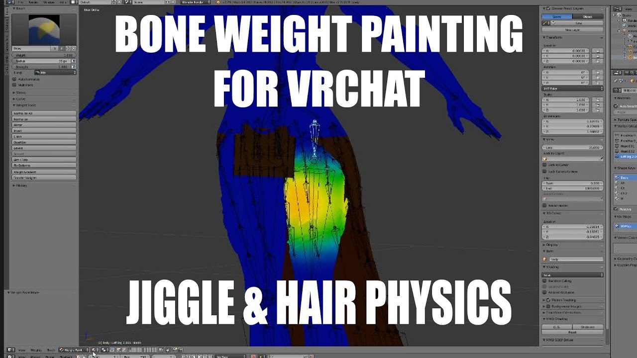 How to add Jiggle & Hair Physics to Your Model in Blender for VRChat