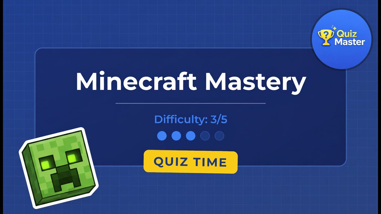 Quiz: Minecraft Mastery (Difficulty 3/5)
