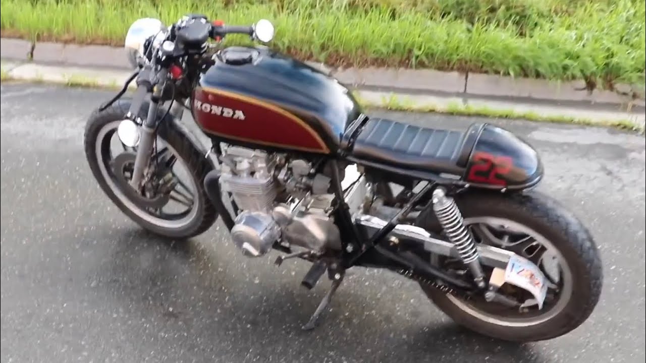 Honda CB650 Cafe Racer With 4 Into 1 Exhaust