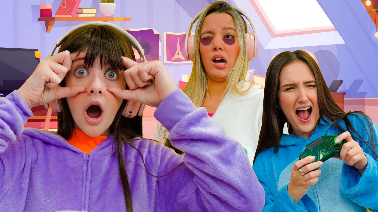 AS MENINAS PASSAM A NOITE TODA JOGANDO VÍDEO GAME
