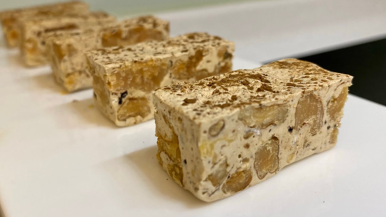 牛軋糖做法：法式咖啡核桃牛軋糖How to make the French nougat#沖糖版