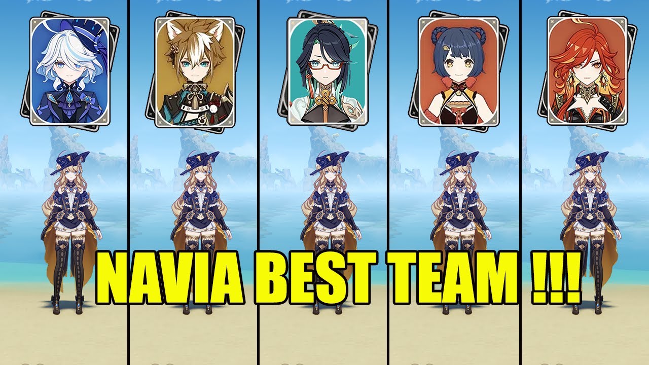 5 BEST Navia Team?? - Double Pyro or Plunging // Genshin impact