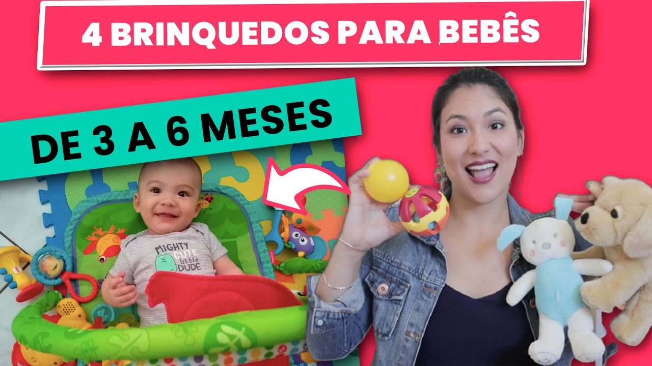 🧸4 Brinquedos para bebê de 3 a 6 meses que você precisa conhecer