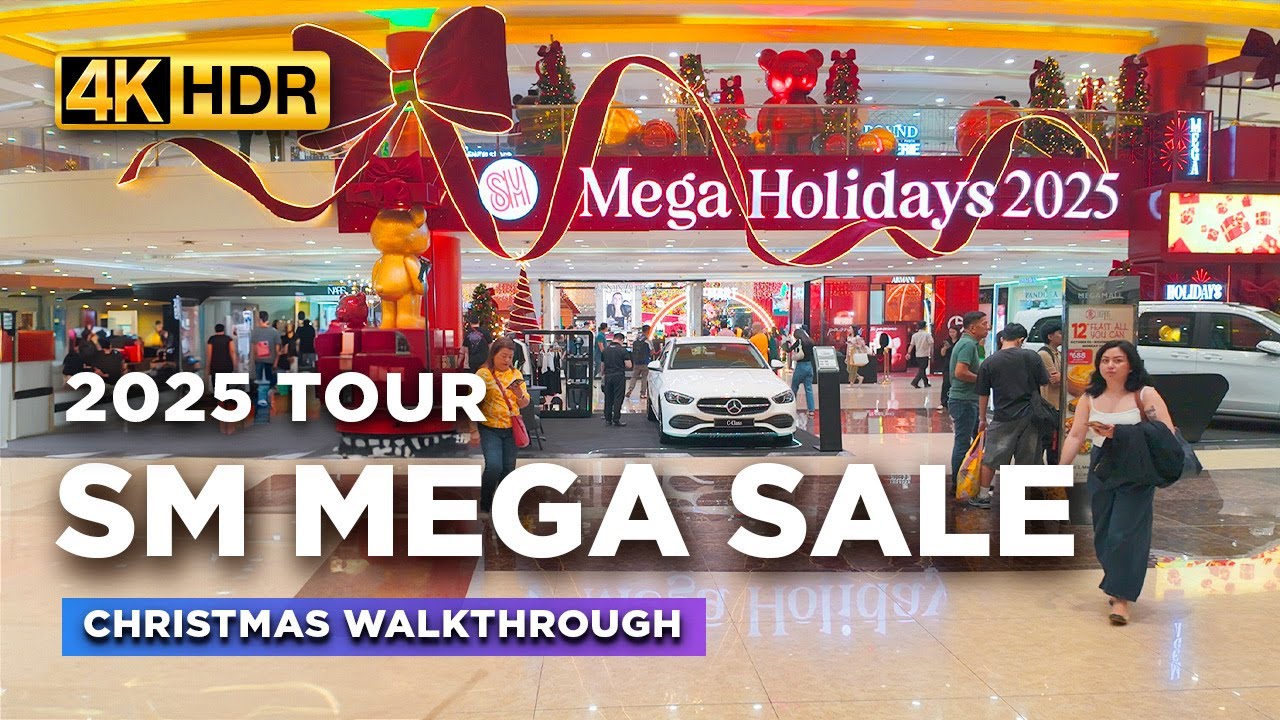 2025 SM MEGAMALL Christmas Tour | BIGGEST SALE and Holiday Celebration in the Philippines!