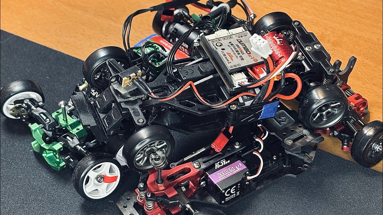 On the bench with 1/24 drift cars 