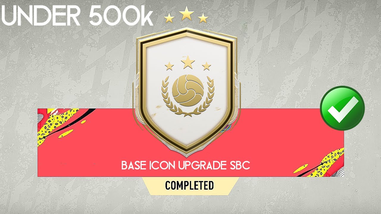 FIFA 21| BASE ICON UPGRADE |SBC SOLUTION! |THE CHEAPEST WAY - NO LOYALTY| UNDER 500k