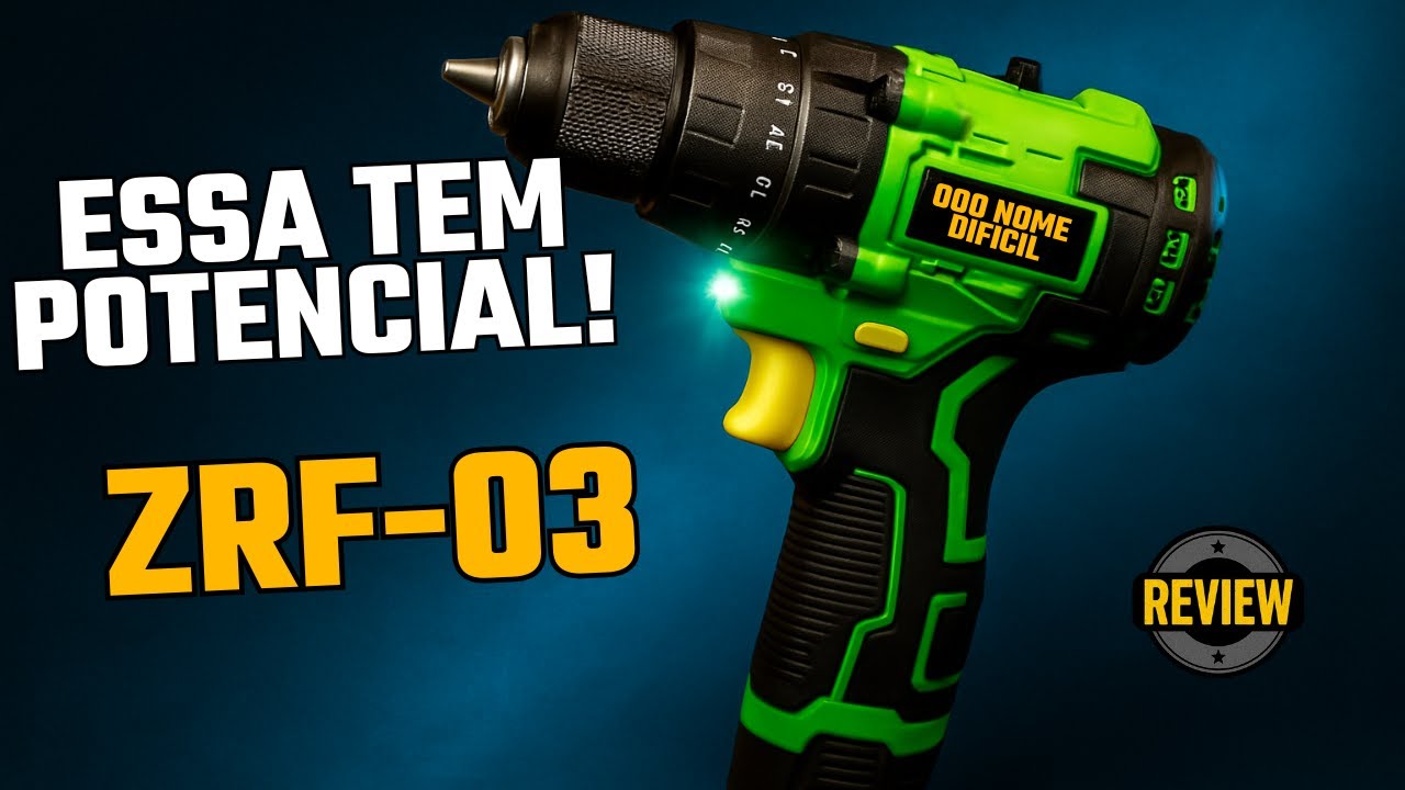 Surpreendente! Parafusadeira/Furadeira ZRF 16V no Limite (torque + autonomia)