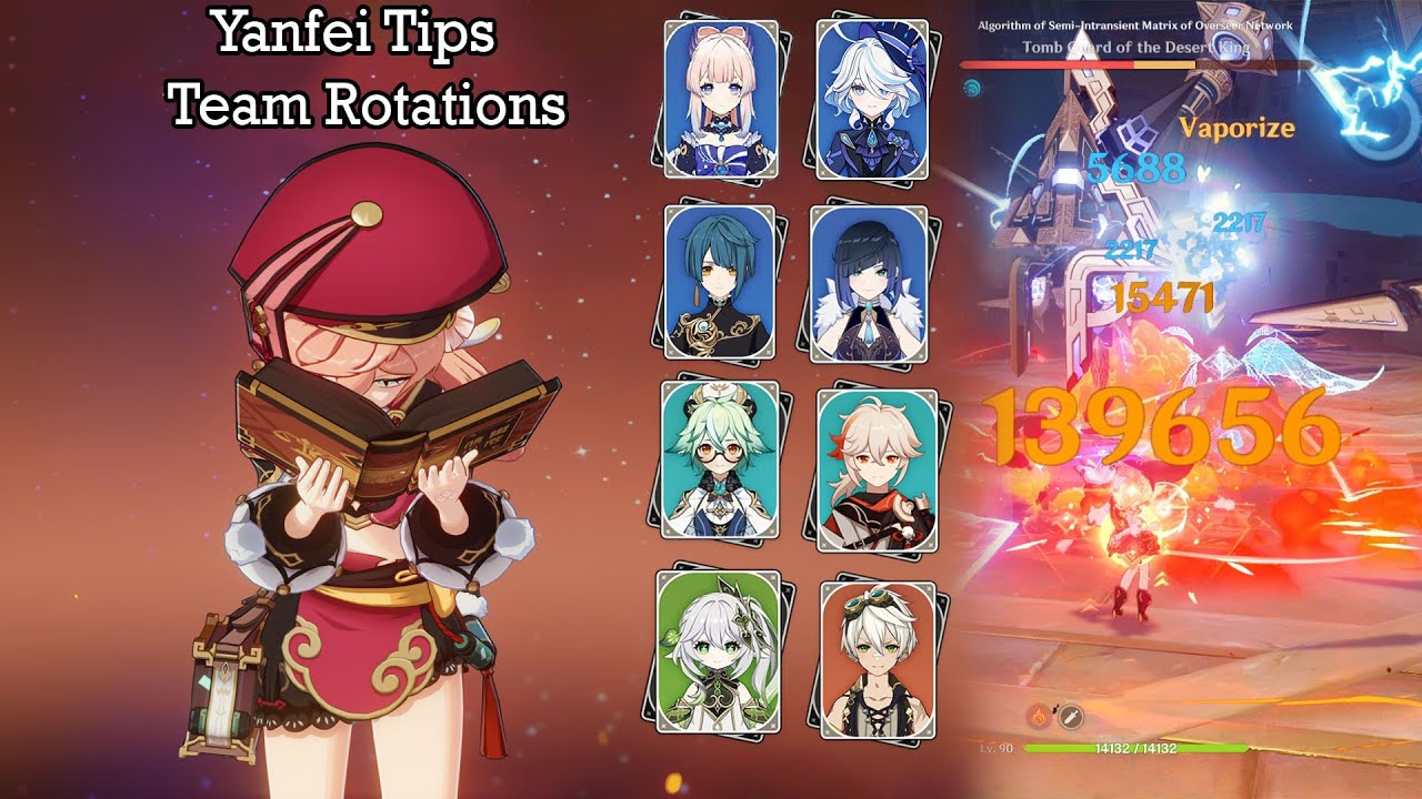 Quick Yanfei Guide, Vape, Tips and Team Rotations | Genshin Impact