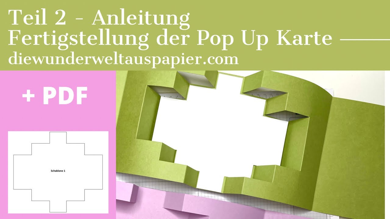 Teil 2 | Pop Up Karte | Wow Effekt | DIY | PDF | Anleitung | basteln mit Stampin‘ Up Produkten