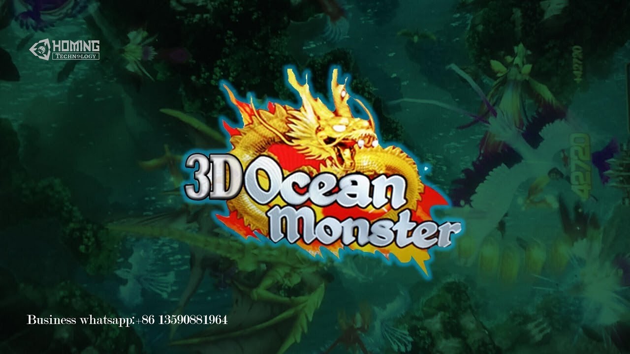 Top US Market 3D Ocean Monster Fishing Game,3D Ocean Monster Fishing Table Skill Game Machine
