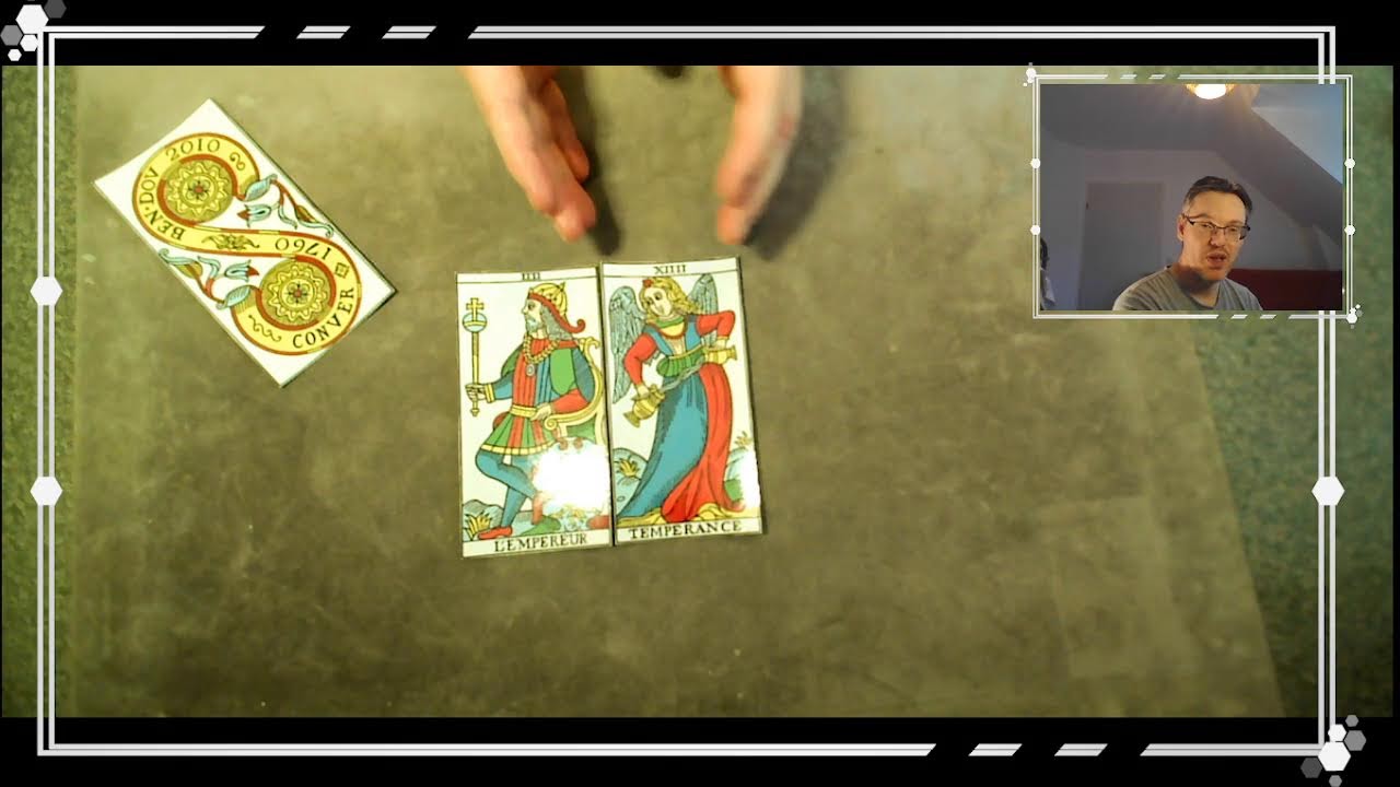 l'AIDE, l'étude de l'association EMPEREUR / TEMPERANCE du Tarot de Marseille