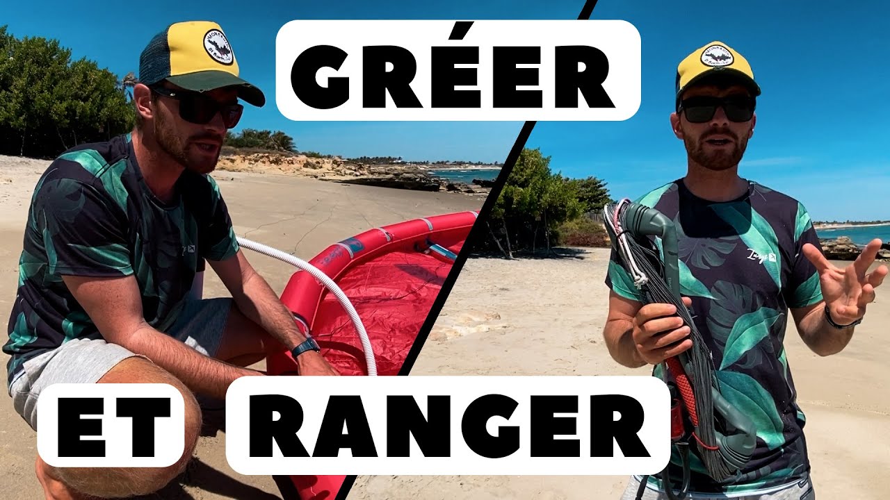 Mettre en place et ranger son matériel de kitesurf (Astuces de moniteur)