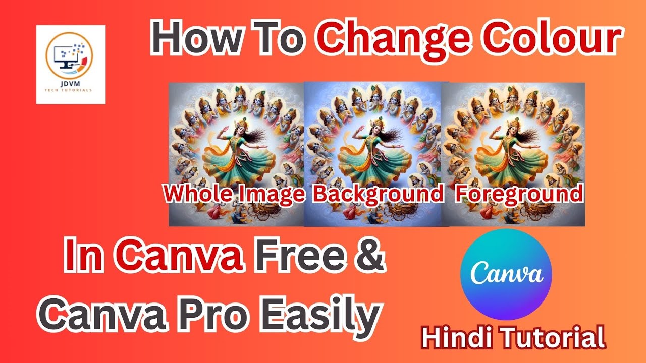 How to Change the Color Of An Image In Canva , Image Editing In Canva Tutorial For Beginner In Hindi