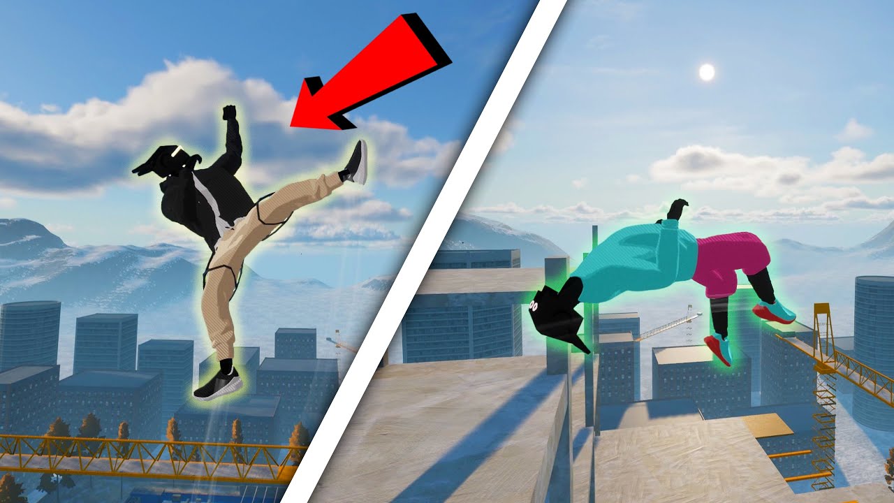 Satisfying Parkour Stunts/Ragdoll & Fails!  - Rooftops & Alleys: The Parkour Game #4