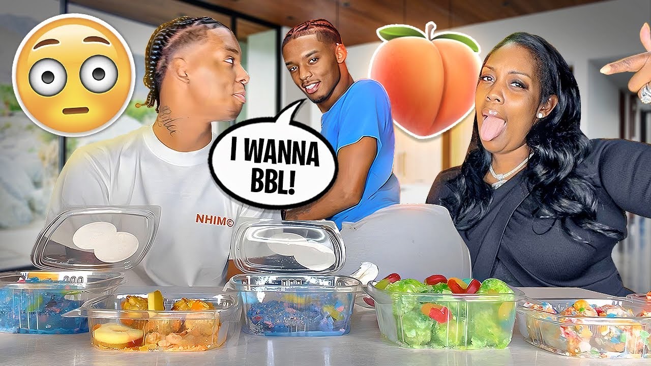 I Gotta BBL Prank On my homophobic Brother😭 ( He’s Getting GAYER!!) + CANDY APPLES MUKBANG