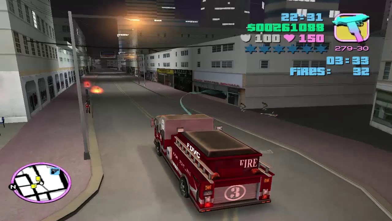GTA Vice City - Mission #70 - Fire Truck Mission