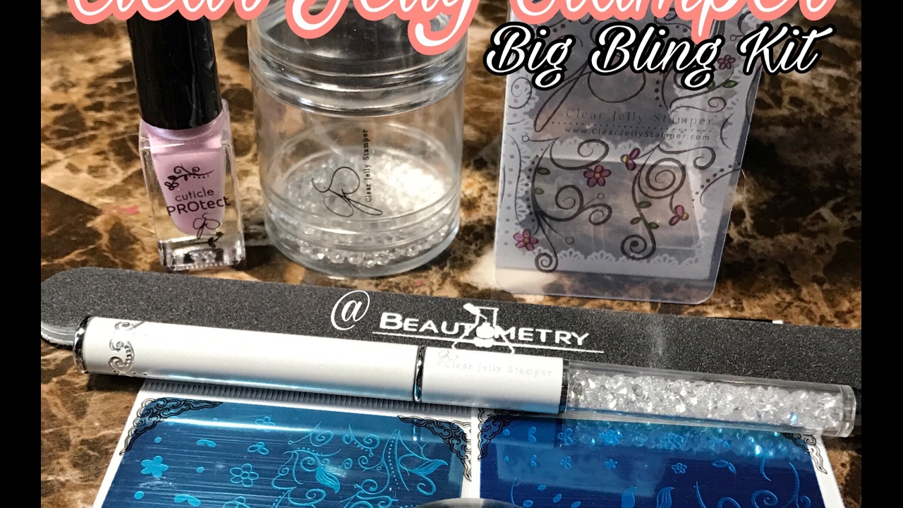 Clear jelly stamper big bling kit