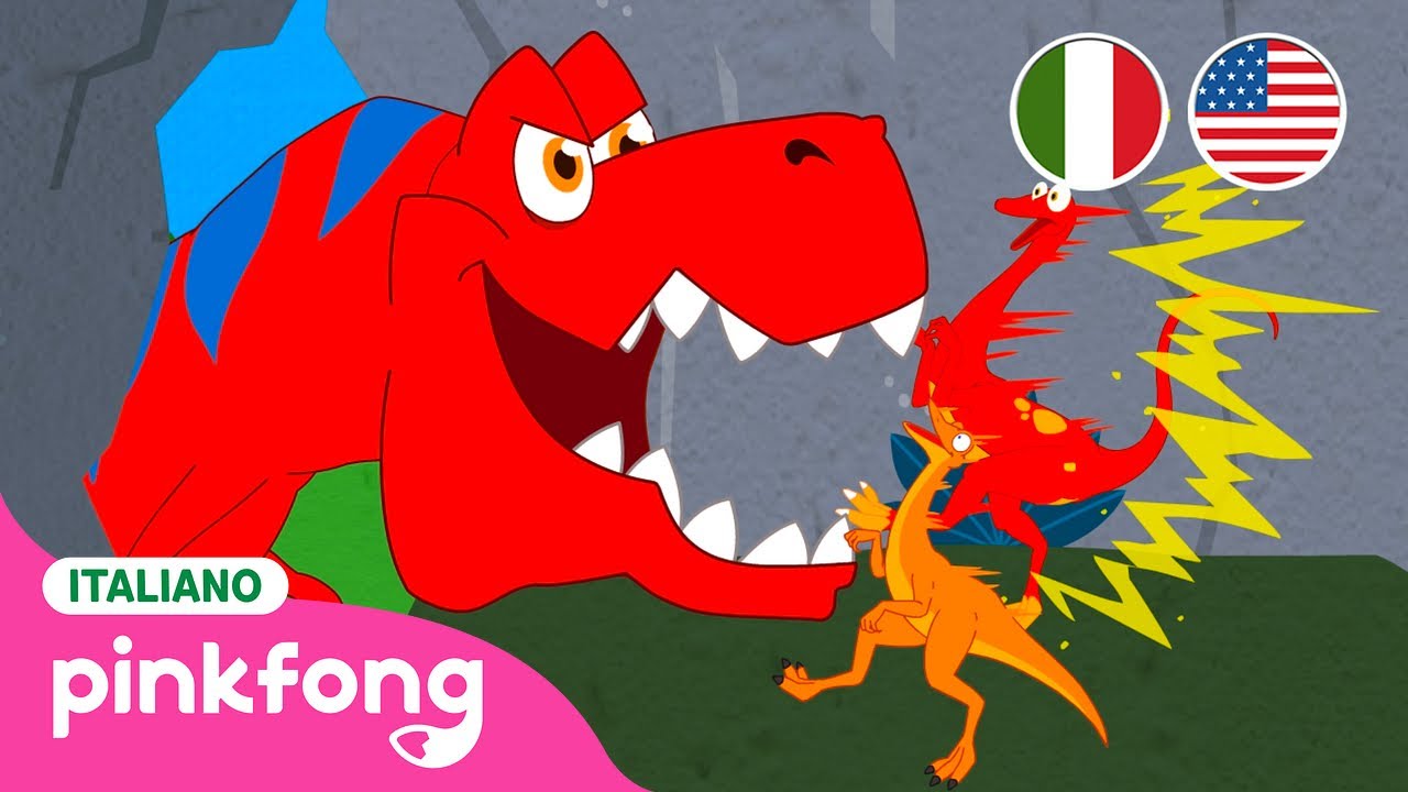 Tirannosauro RexㅣDinosauri per bambiniㅣT-REXㅣItaliano e inglese｜Pinkfong! Canzoni per Bambini