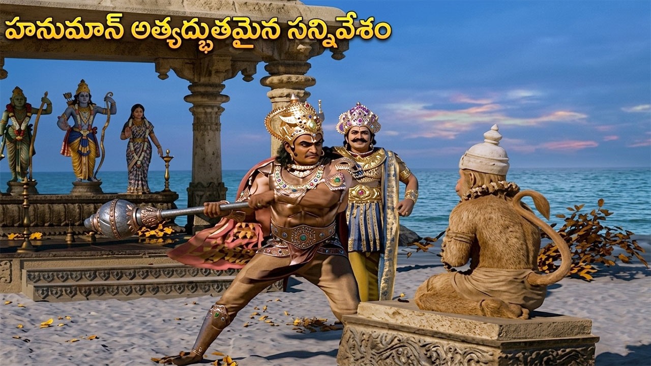 హనుమాన్ అత్యద్భుతమైన సన్నివేశం | NTR,SVRangarao | Sri Krishnanjaneya Yuddham | Extraordinary Scenes