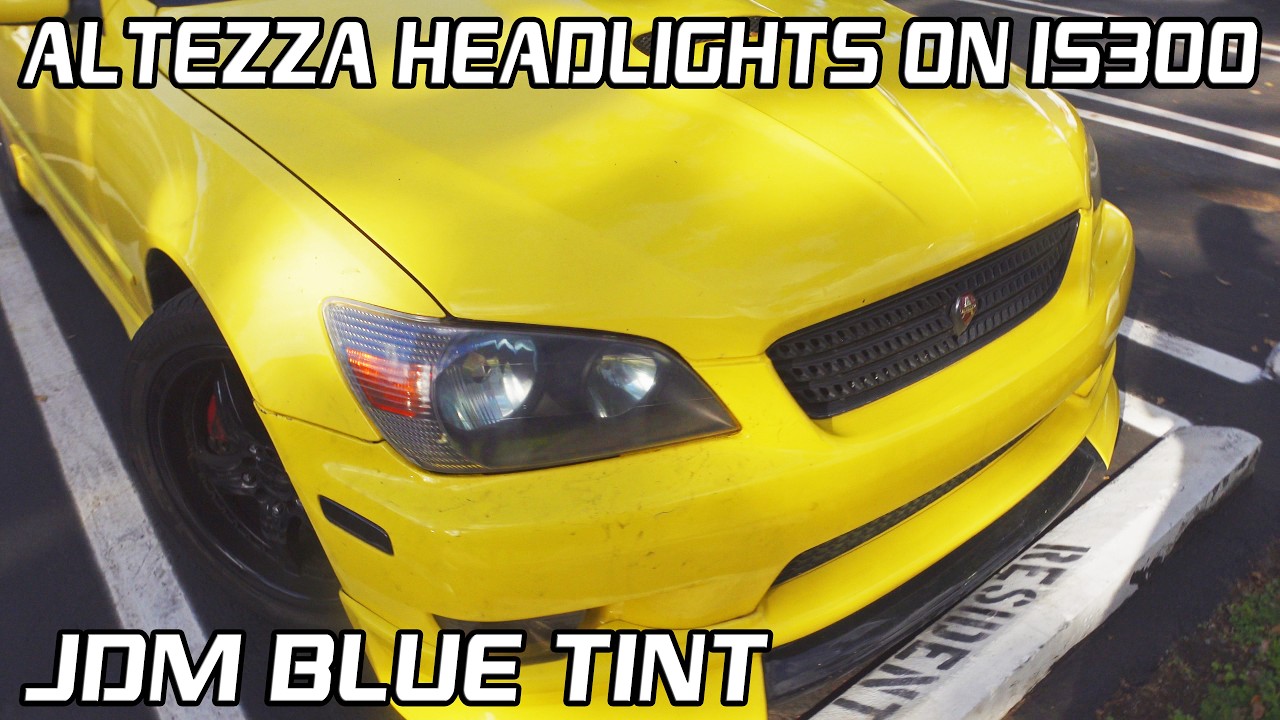 Установка редких фар JDM Blue Tint Altezza на USDM Is300!