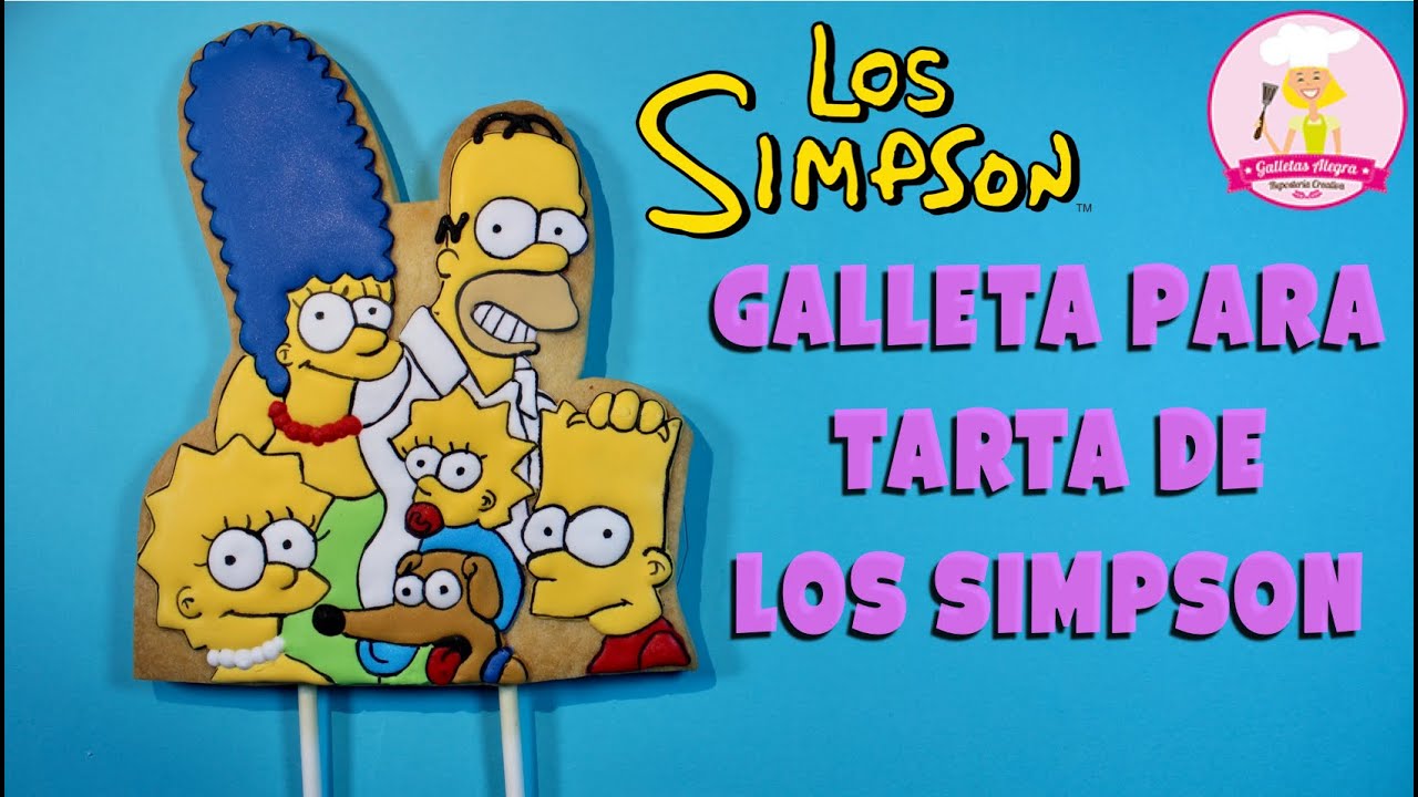 GALLETA DE LA FAMILIA SIMPSON | GALLETAS PARA TARTAS | ROYAL ICING | GALLETAS ALEGRA