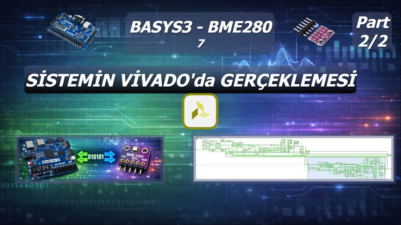 BASYS3 ile BME280 -# 7 Sistemin Vivado'ya Aktarımı P2/2 - Programlama ve Verilerin PC'ye Aktarımı