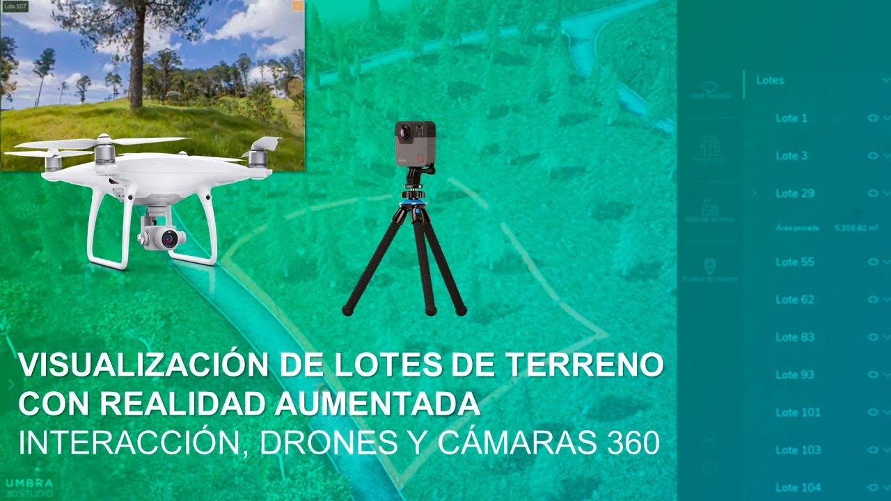 Visualizando Lotes de Terreno | Cámaras 360 y Drones