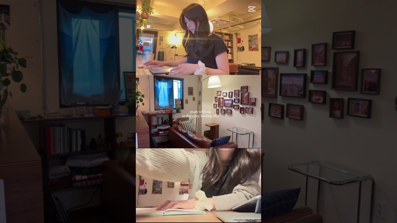 study with me in this cozy, healing vibe ✨📚 #productivity #vlog #study #studywithme