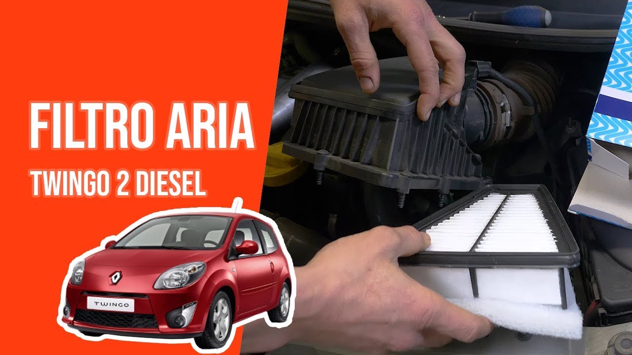 Cambio filtro aria TWINGO 2 1.5 DCI 💨