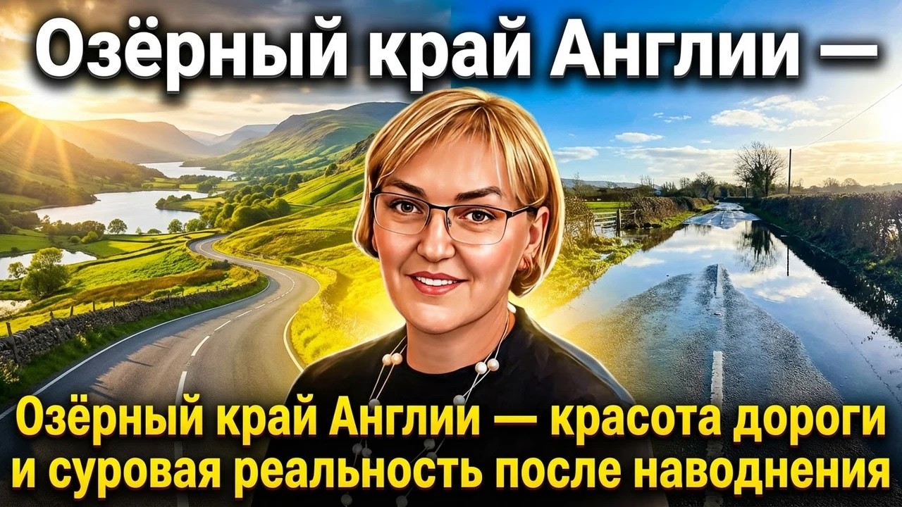 Озёрный край Англии &mdash; красота дороги и суровая реальность после наводнения .