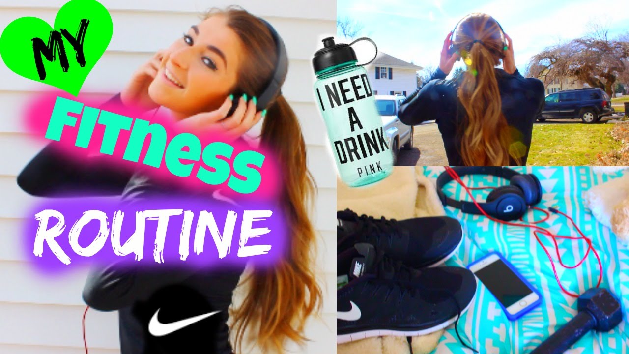 My Fitness Routine / Workout Essentials + DIY Protein Smoothie Shake!y