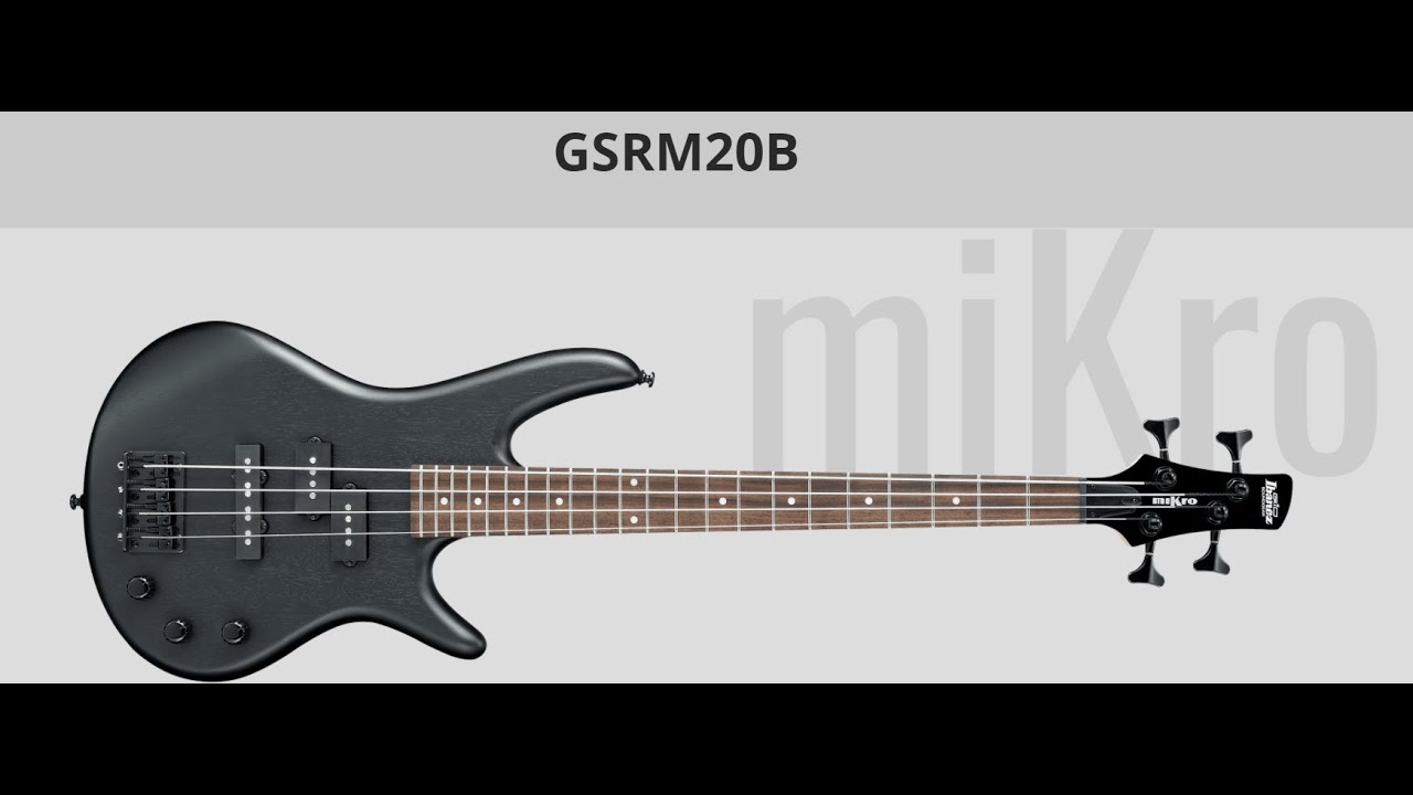 REVIEW - Ibanez Mikro GSRM20B Short-Scale Bass Guitar - Weathered Black.