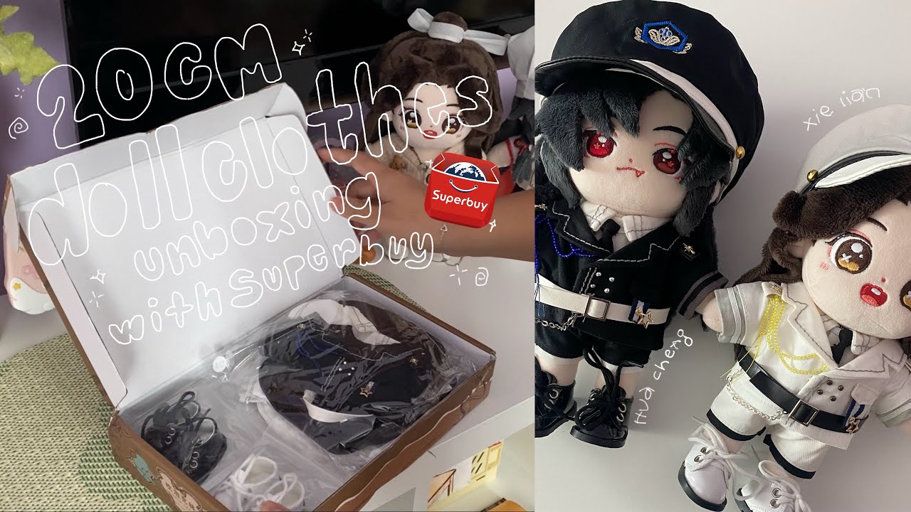 unboxing 📦 shopping 20cm doll clothes for xie lian and hua cheng! 🔖 how to use superbuy | TGCF
