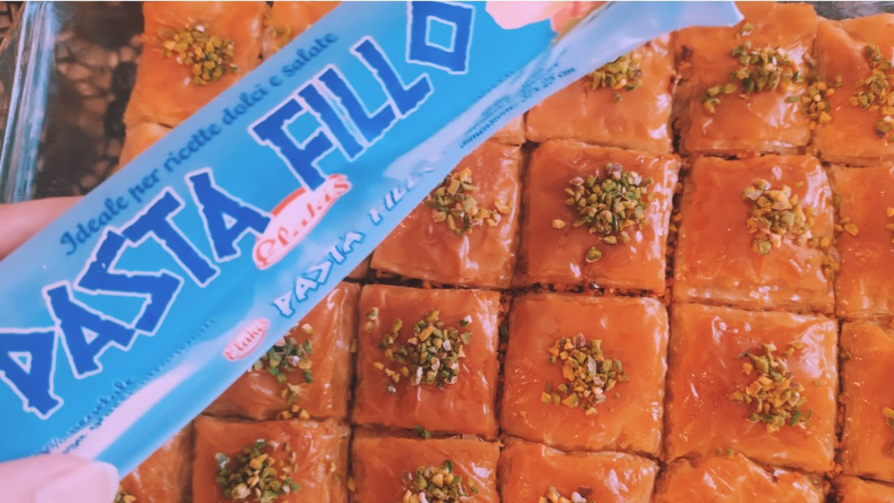 con un pacco di pasta sfoglia fai un dolce arabo😋 baklawa😋