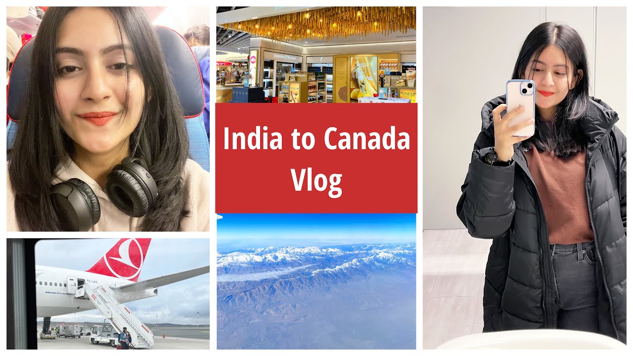 India to Canada Vlog | ASMR