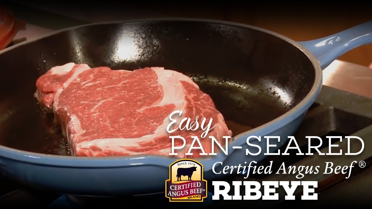 Easy Pan-Seared Certified Angus Beef ® Ribeye Recipe Using Le Creuset Skillet