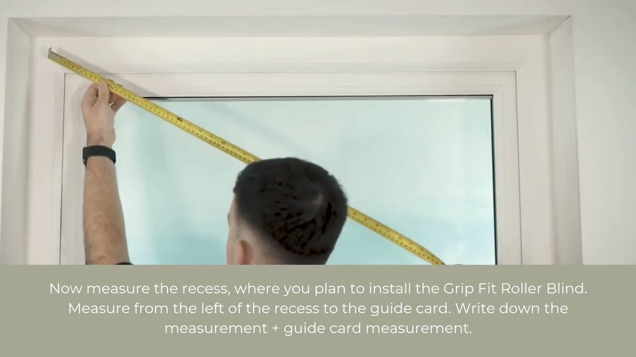 How to Measure for no-drill Grip Fit Roller Blinds | Direct Order Blinds