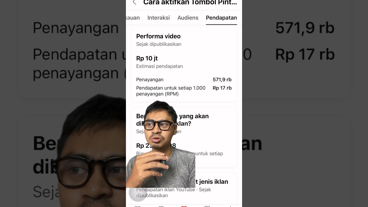 MIRIS 😭 PENGHASILAN YOUTUBER PEMULA PER 1000 views RPM INDONESIA