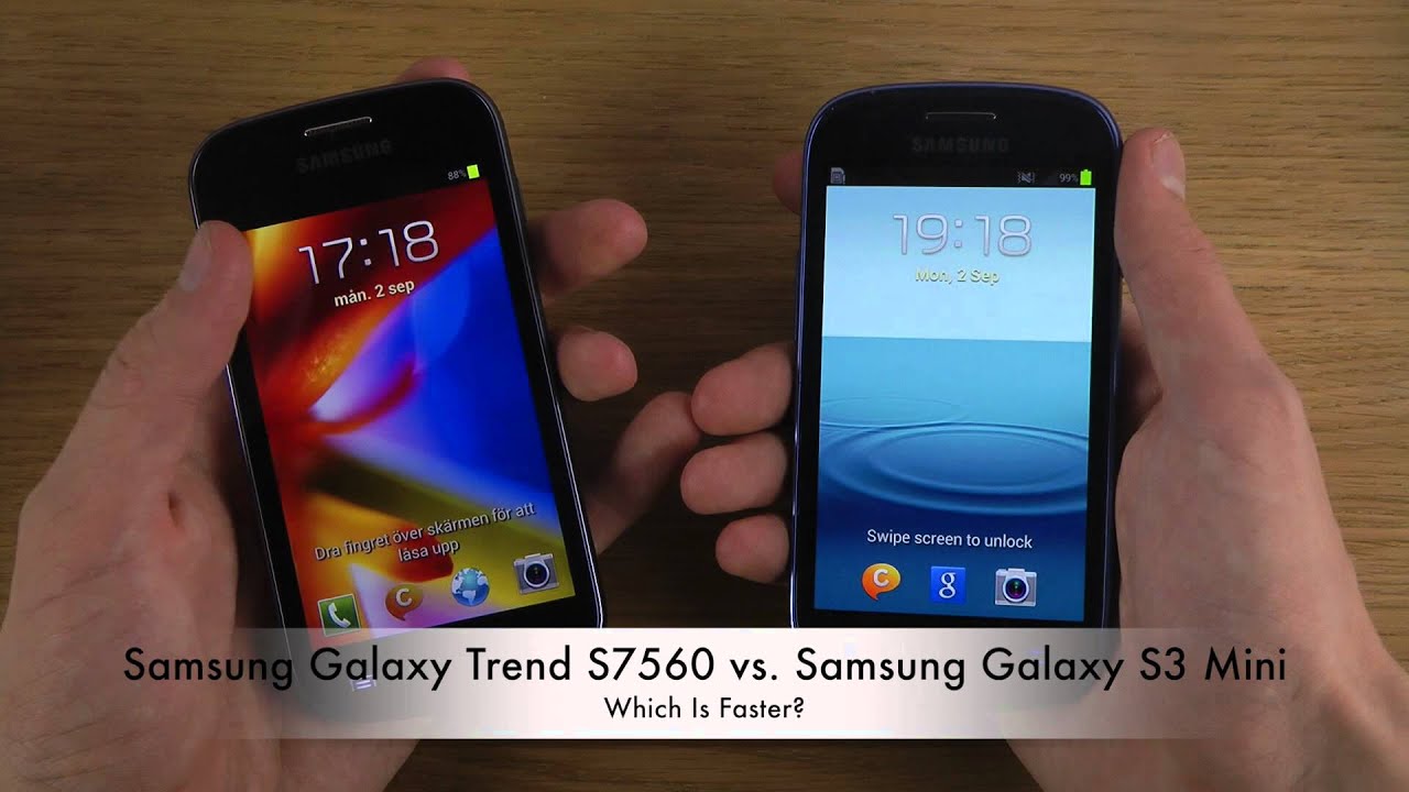 Samsung Galaxy Trend S7560 vs. Samsung Galaxy S3 Mini - Which Is Faster?