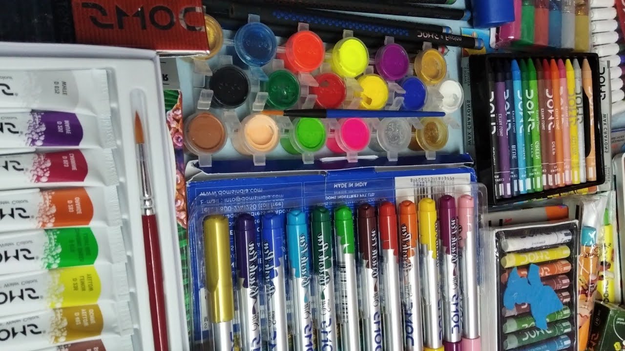doms colours & advanced painting kit , Horoly 1 sheer A4 craft paper unboxing video