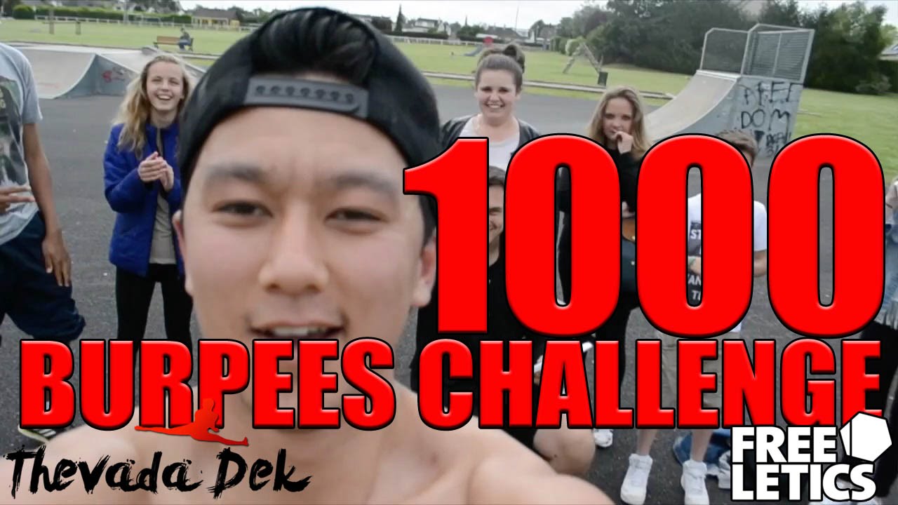 1000 Burpees Facebook Challenge ► 94mins 38sec  | THEVADA