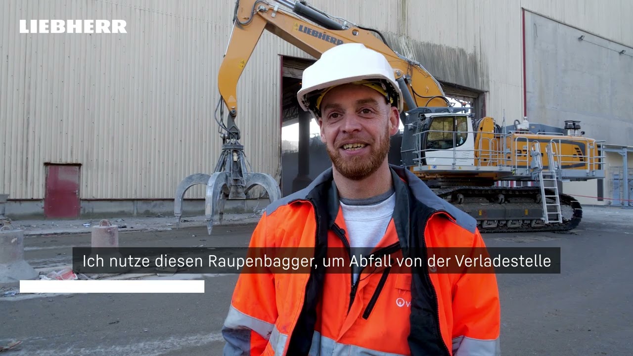 Liebherr - Der Raupenbagger R 976 im Recycling-Einsatz bei Veolia