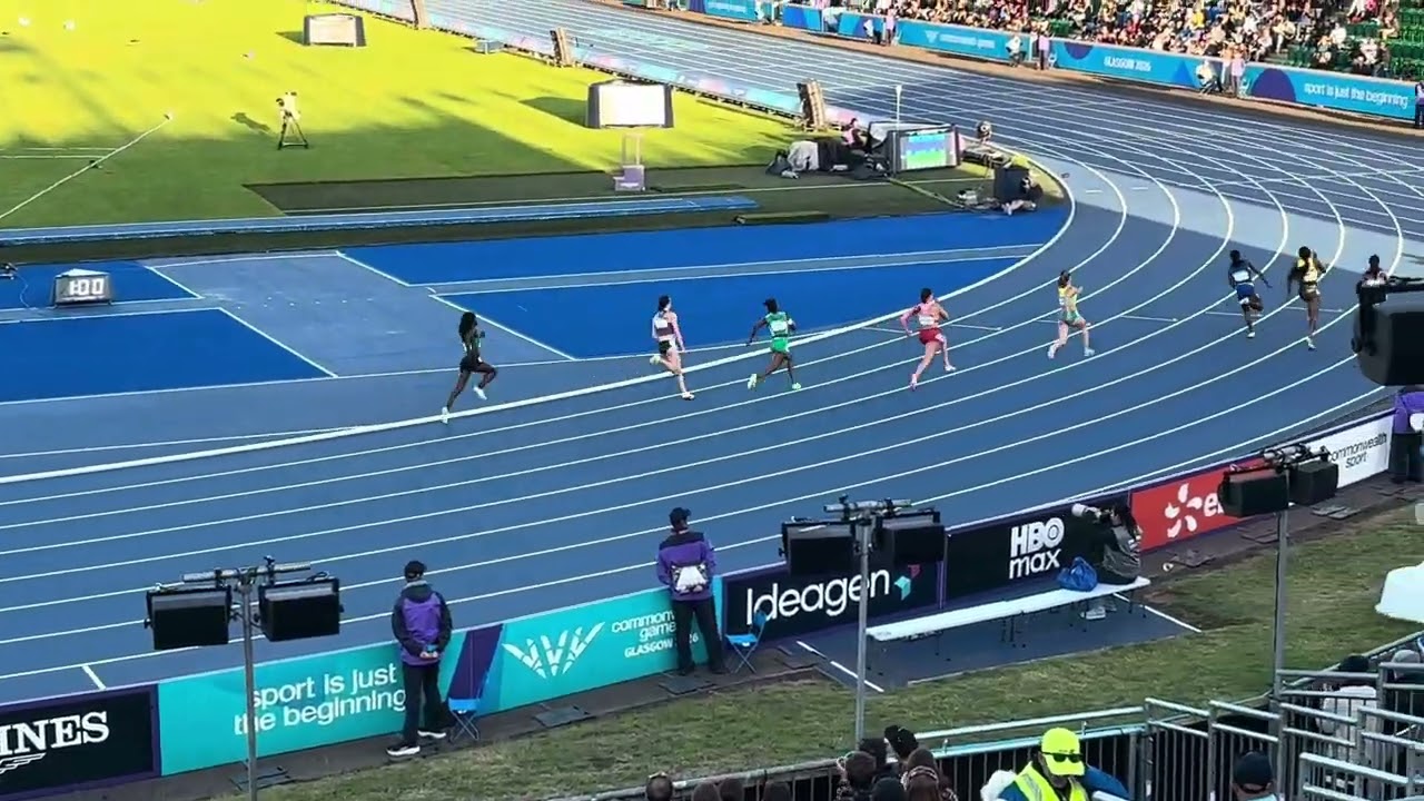 2026 Glasgow Commonwealth Games Women&rsquo;s 200m semi final. Adaejah Hodge (British Virgin Islands) 🇻🇬