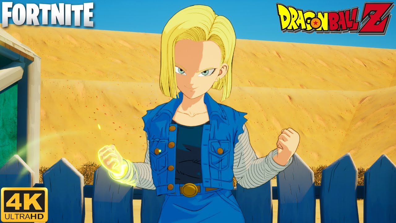 Android 18 Gameplay - Fortnite (4K 60FPS)