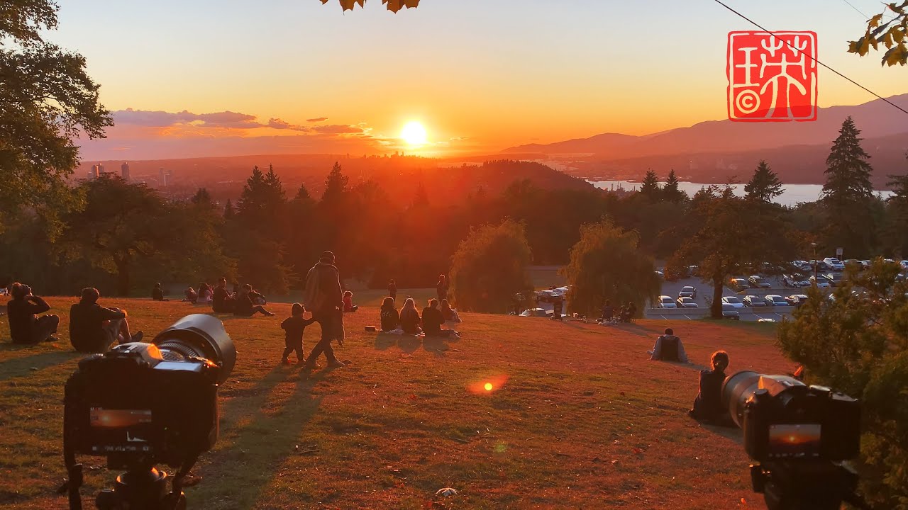 Amazing Sunset Views at Burnaby Mountain Park  ||  4K Video