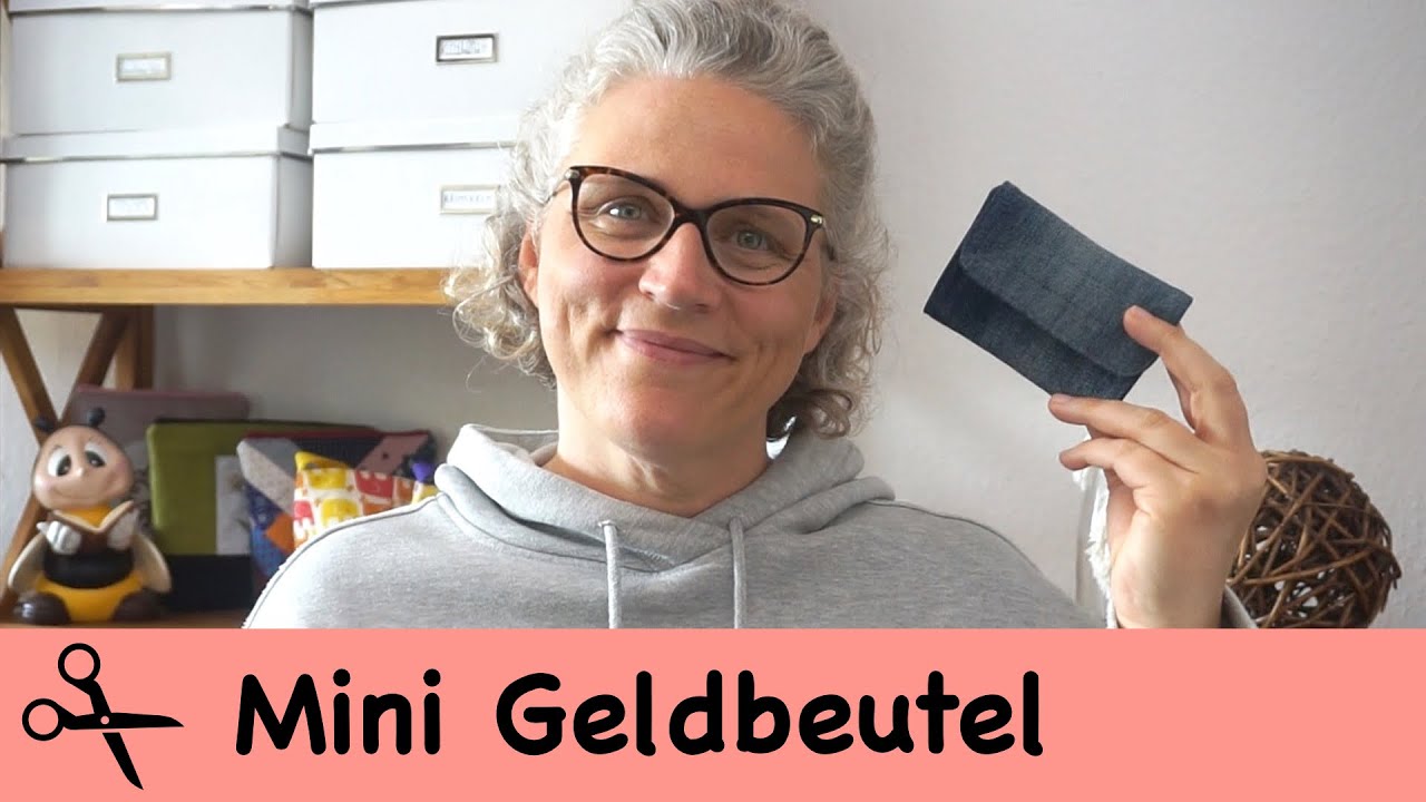 Mini Geldbeutel mit 5 Innenfächern nähen / Miniwallet / kostenloses Schnittmuster