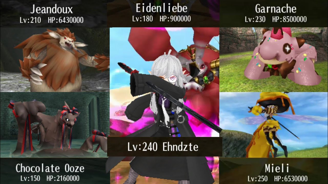 Toram Online - Katana Solo vs Valentine's Event Bosses [Dark Difficulty]
