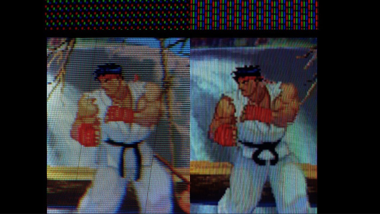 Aperture grille VS Shadow mask - Test - Arcade ( MAME )