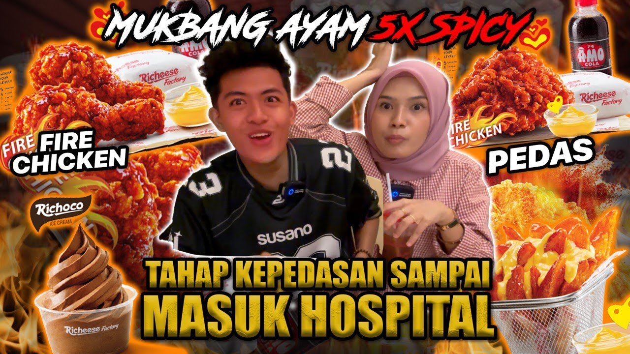 MUKBANG AYAM RICHEESE TERPEDAS ABAD INI !!! KEPEDASAN TAHAP NAK MAMPOSSS?! SIAPA BERANI PI TRY...